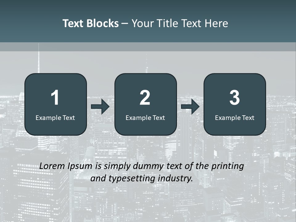 Street Panorama Colorful PowerPoint Template