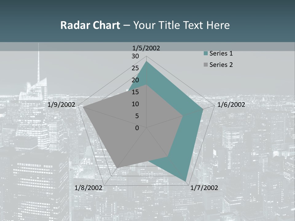 Street Panorama Colorful PowerPoint Template