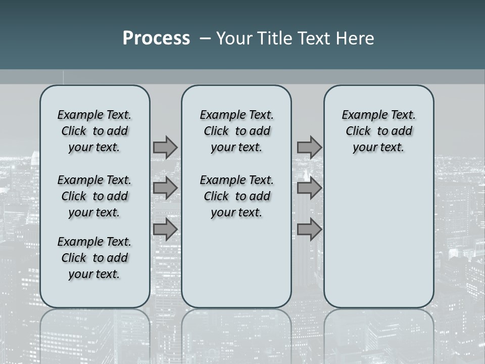Street Panorama Colorful PowerPoint Template