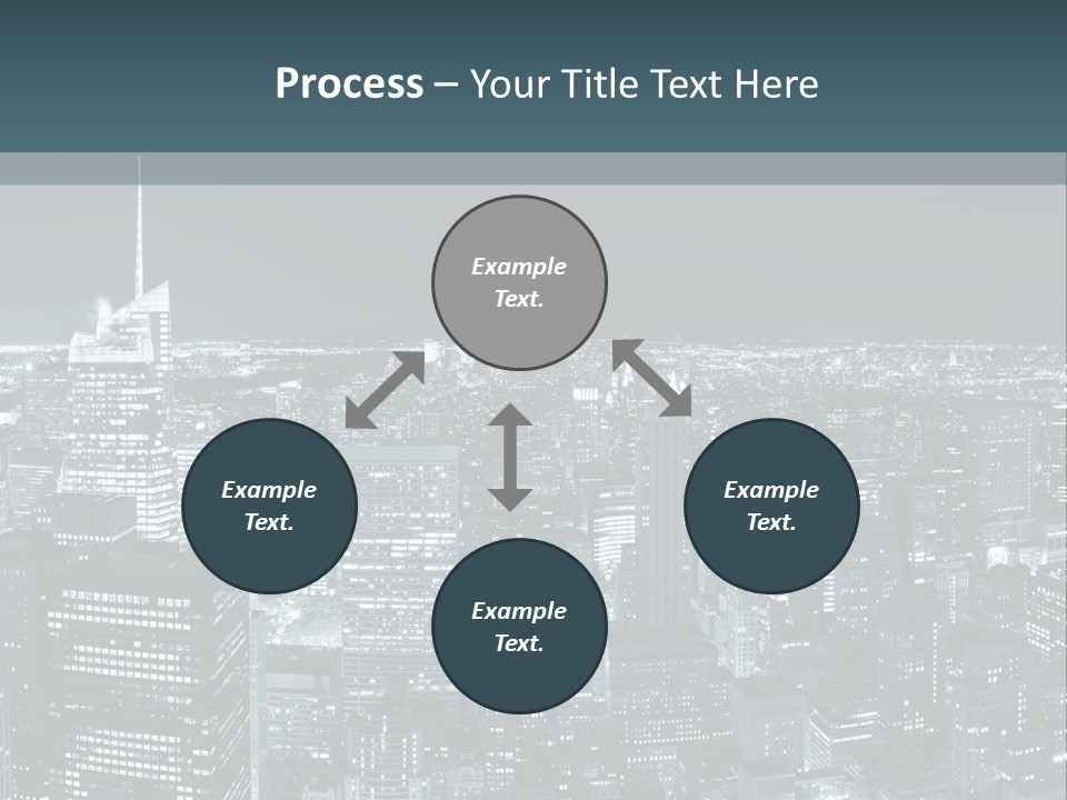 Street Panorama Colorful PowerPoint Template