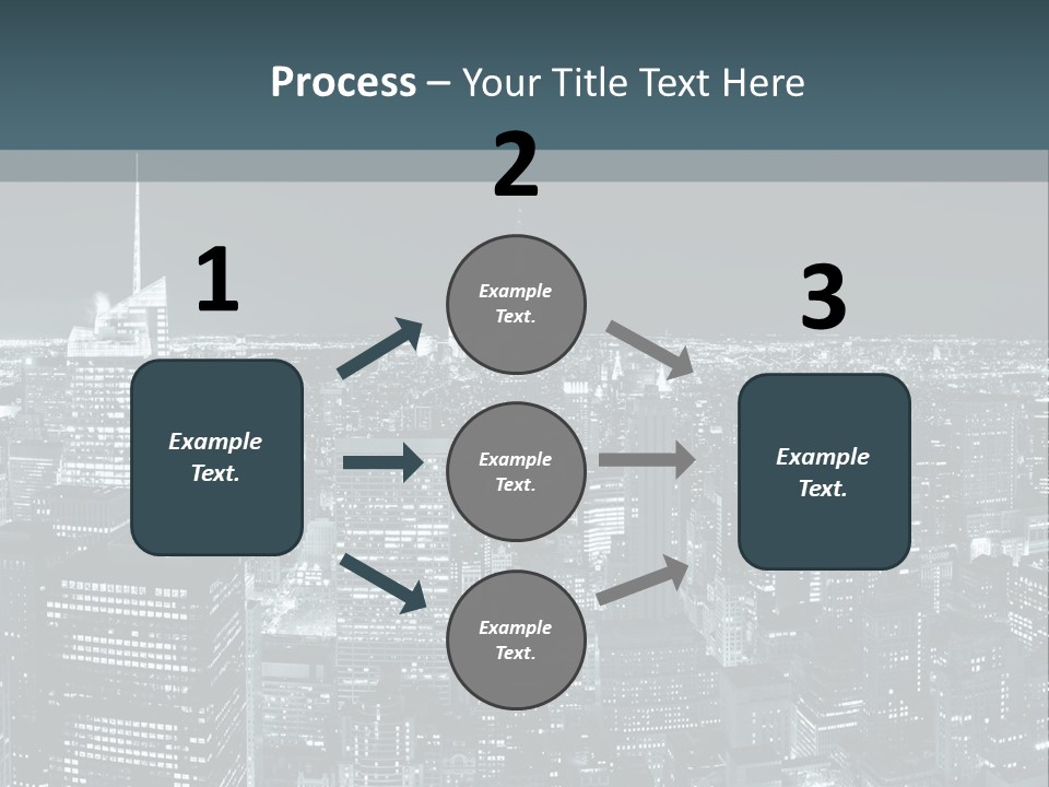 Street Panorama Colorful PowerPoint Template