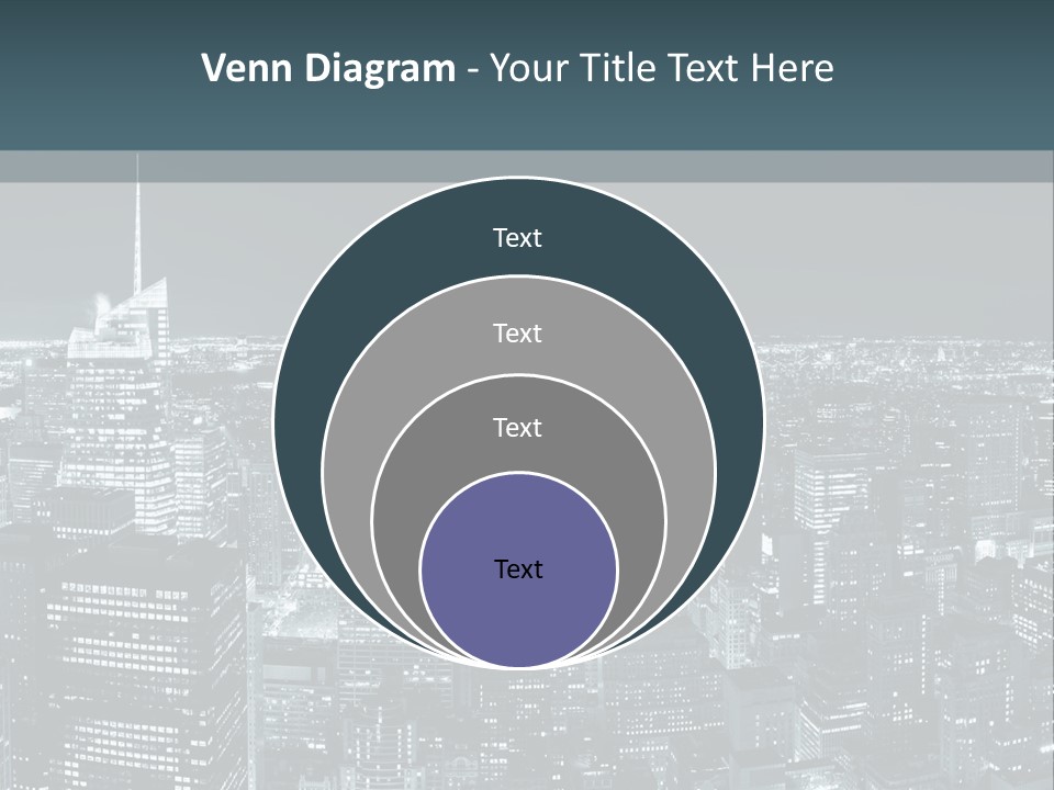 Street Panorama Colorful PowerPoint Template