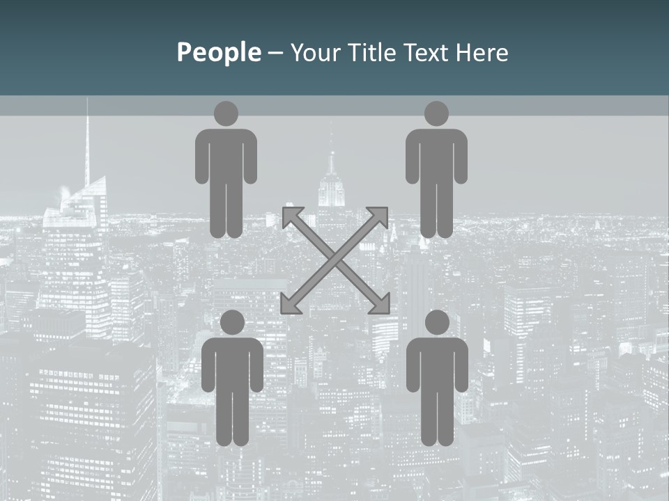 Street Panorama Colorful PowerPoint Template