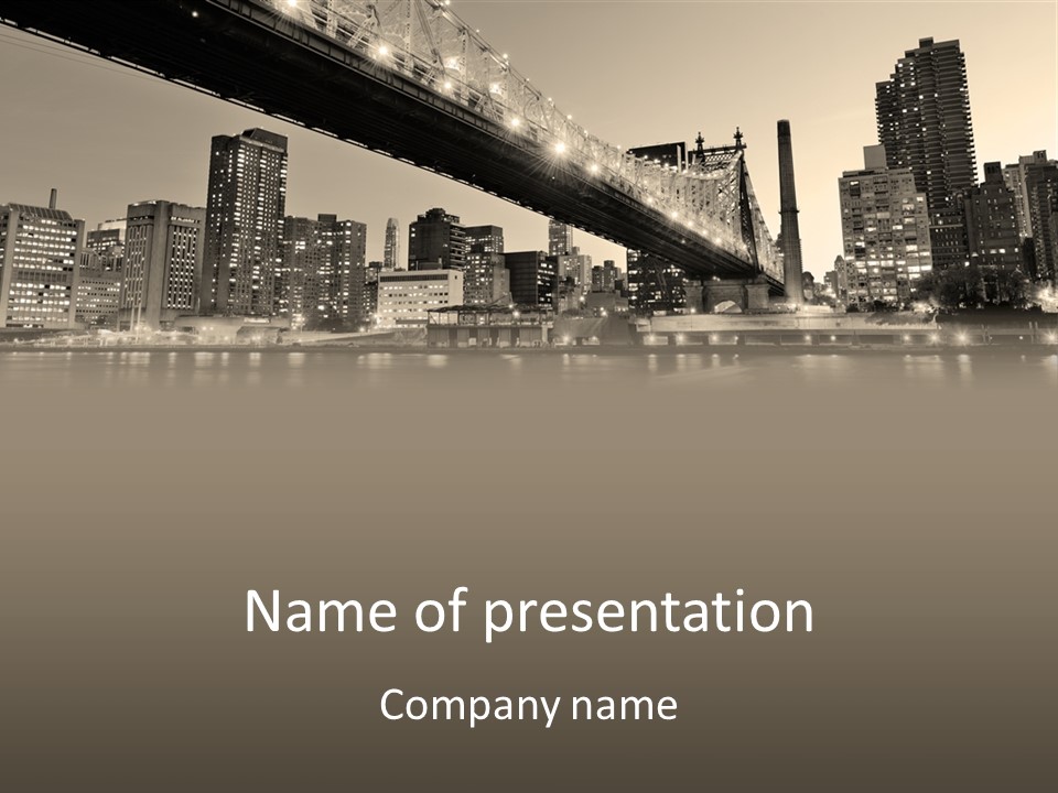 View Famous Skyline PowerPoint Template