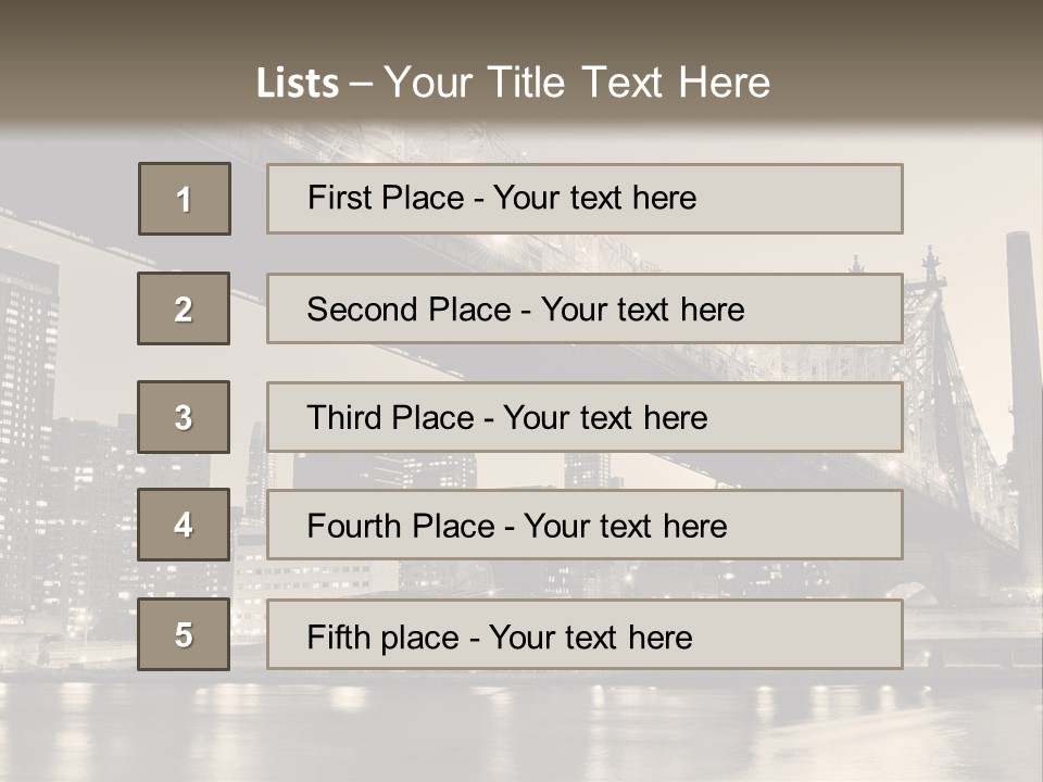 View Famous Skyline PowerPoint Template