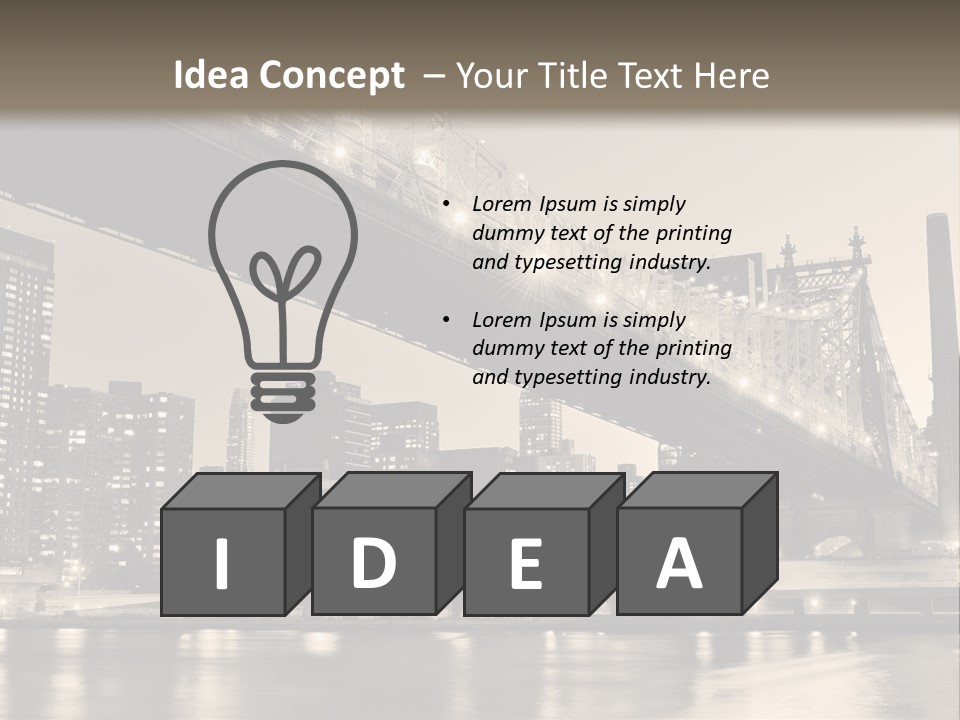 View Famous Skyline PowerPoint Template