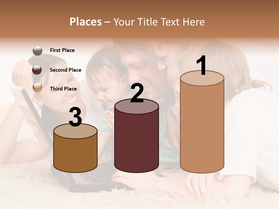 Laptop Man Beautiful PowerPoint Template