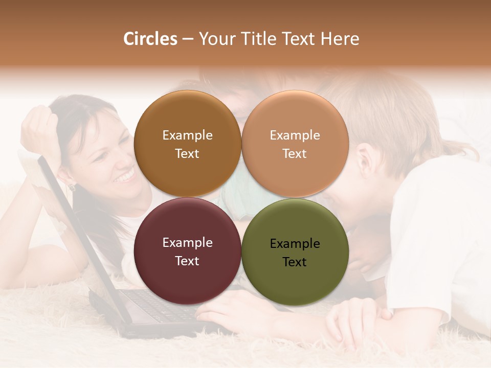 Laptop Man Beautiful PowerPoint Template