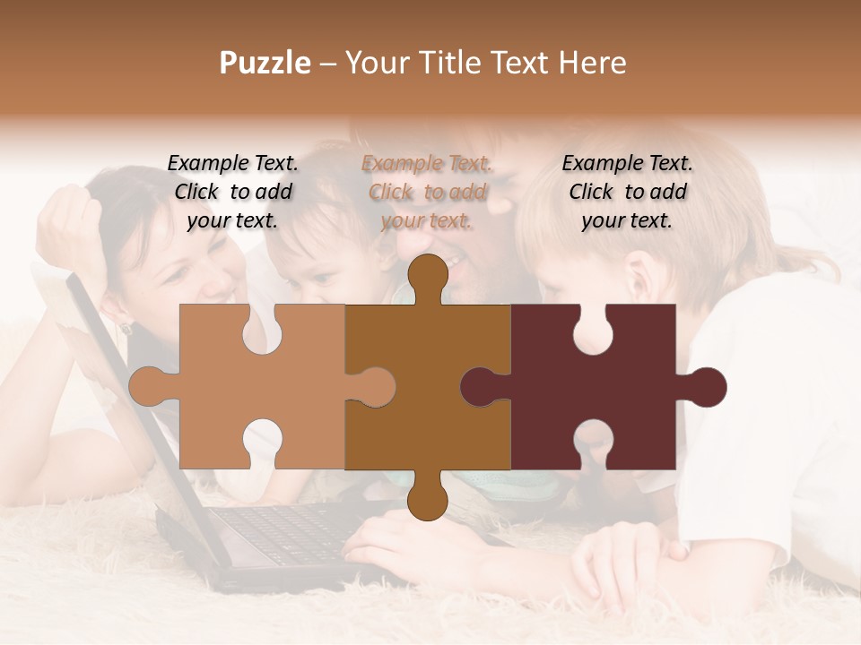 Laptop Man Beautiful PowerPoint Template