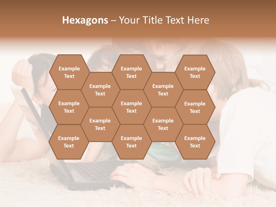 Laptop Man Beautiful PowerPoint Template