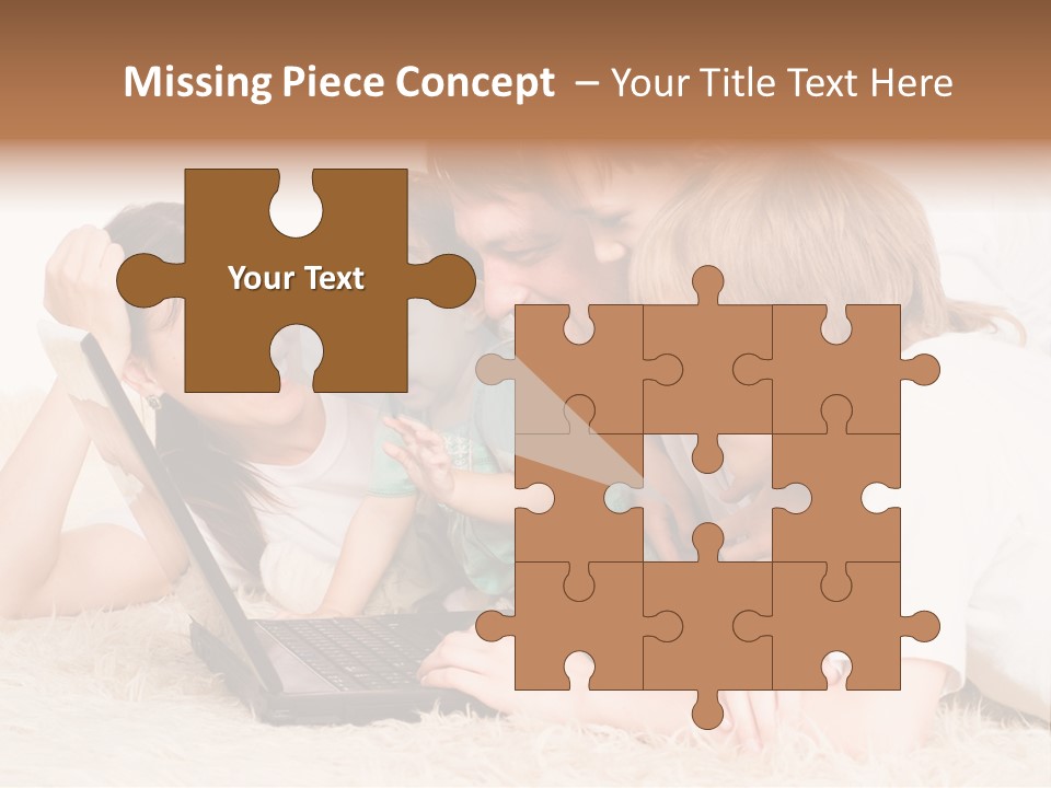 Laptop Man Beautiful PowerPoint Template