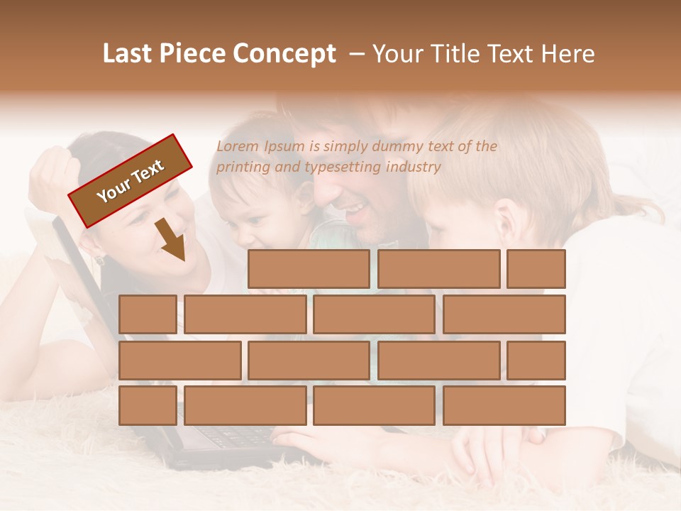 Laptop Man Beautiful PowerPoint Template