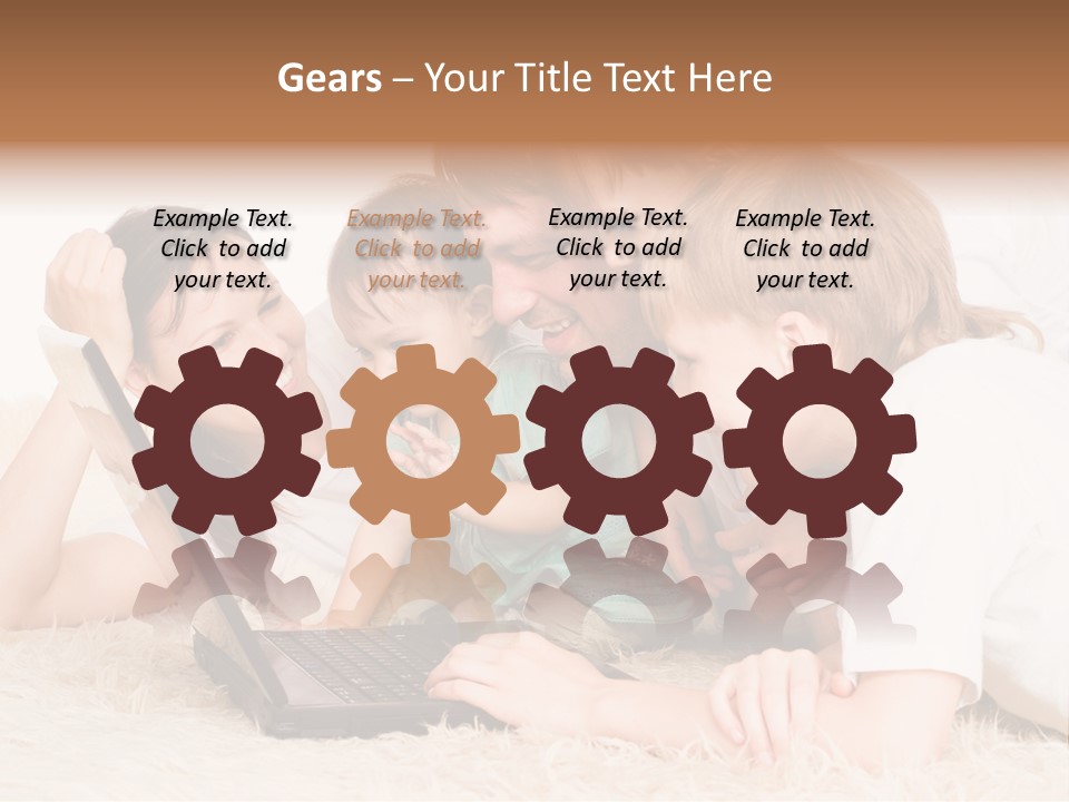 Laptop Man Beautiful PowerPoint Template