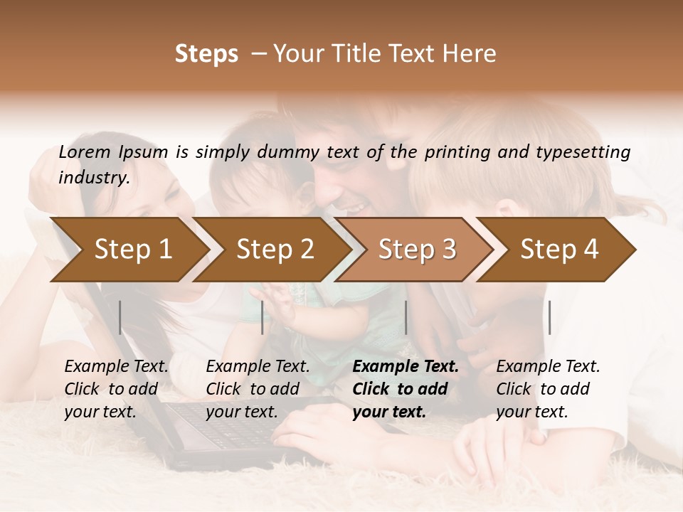 Laptop Man Beautiful PowerPoint Template