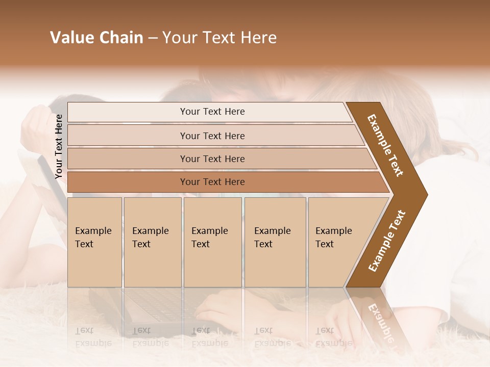 Laptop Man Beautiful PowerPoint Template