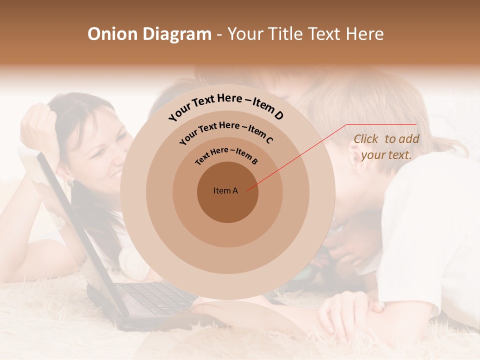 Laptop Man Beautiful PowerPoint Template