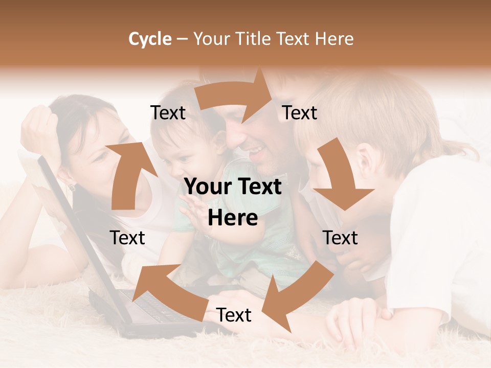 Laptop Man Beautiful PowerPoint Template