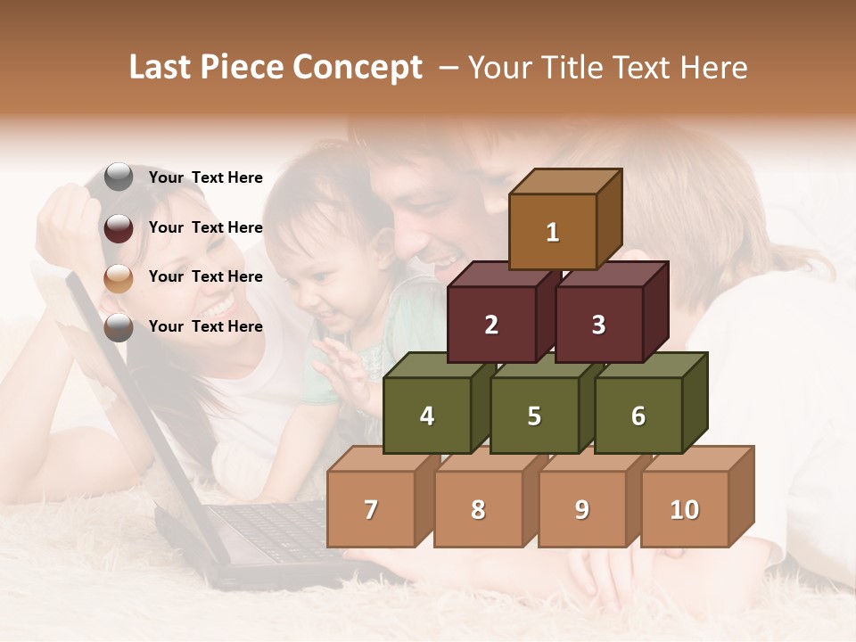 Laptop Man Beautiful PowerPoint Template