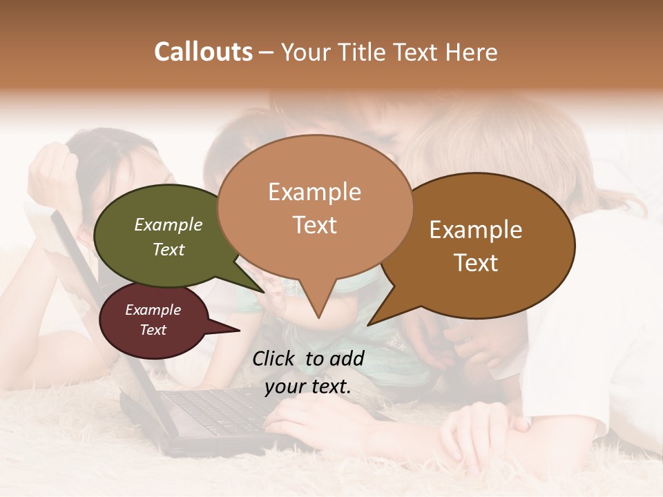 Laptop Man Beautiful PowerPoint Template