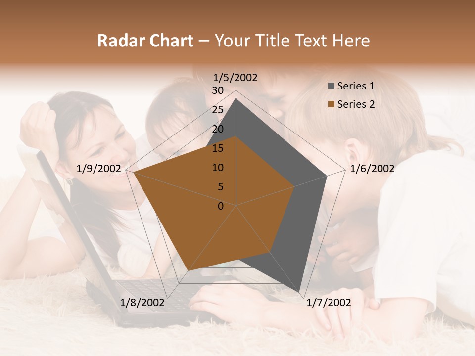 Laptop Man Beautiful PowerPoint Template