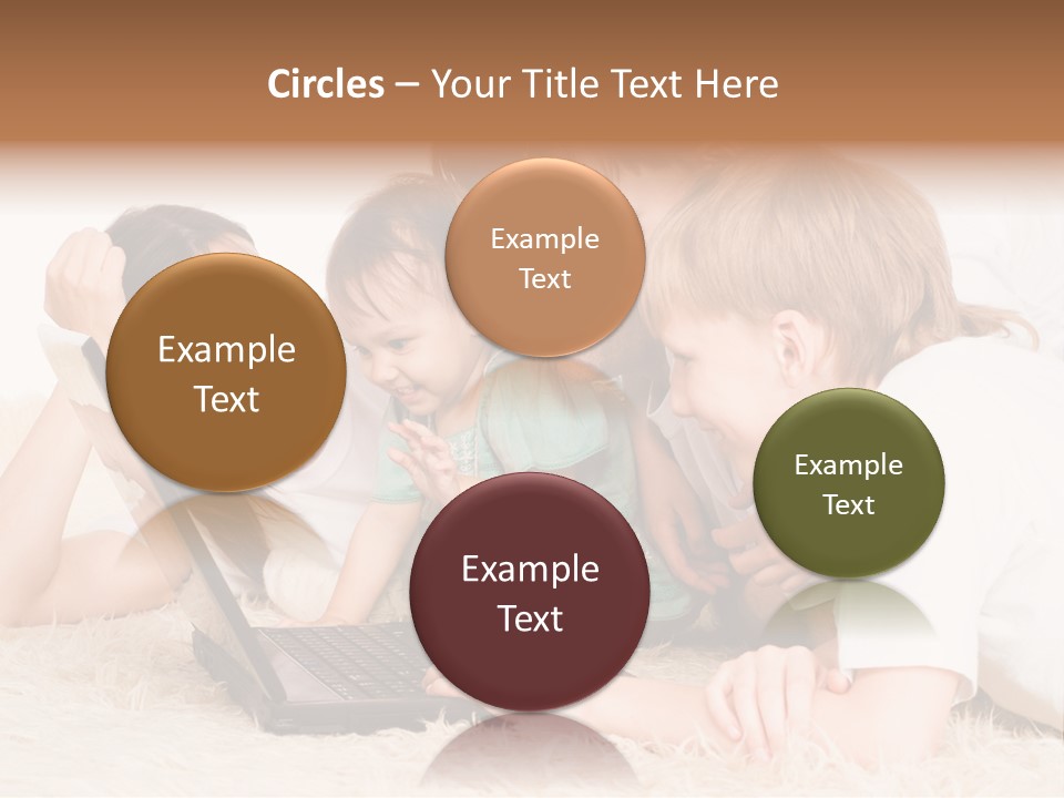 Laptop Man Beautiful PowerPoint Template