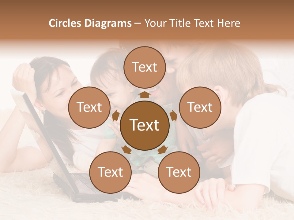 Laptop Man Beautiful PowerPoint Template