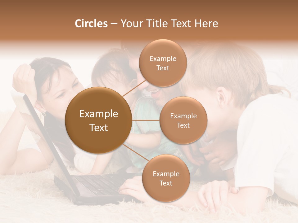 Laptop Man Beautiful PowerPoint Template