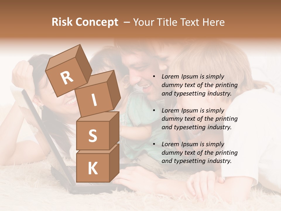 Laptop Man Beautiful PowerPoint Template