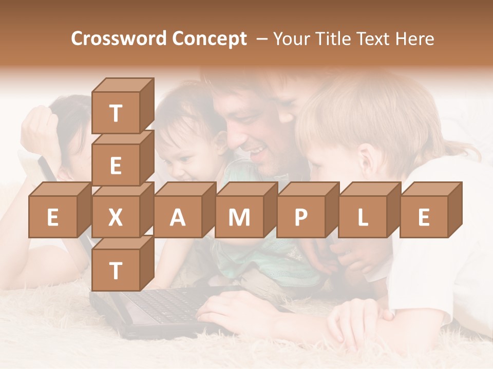 Laptop Man Beautiful PowerPoint Template