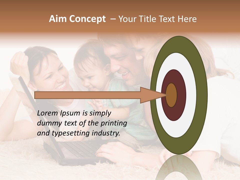 Laptop Man Beautiful PowerPoint Template