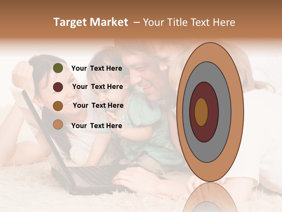 Laptop Man Beautiful PowerPoint Template