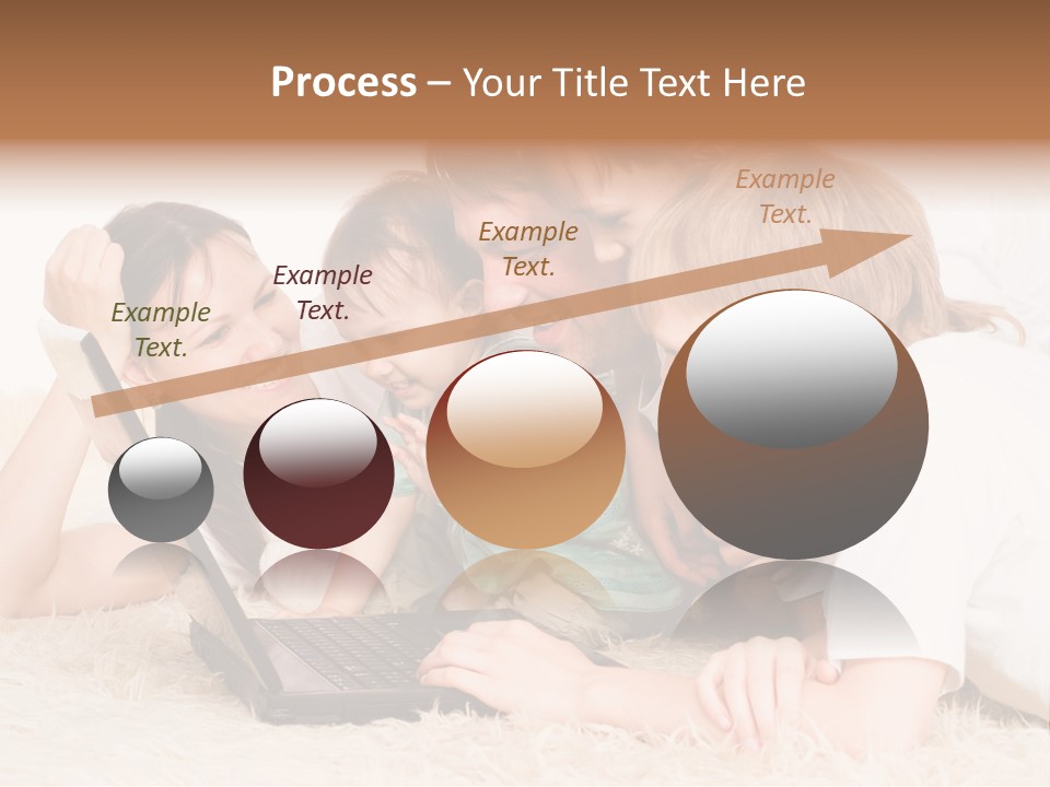 Laptop Man Beautiful PowerPoint Template