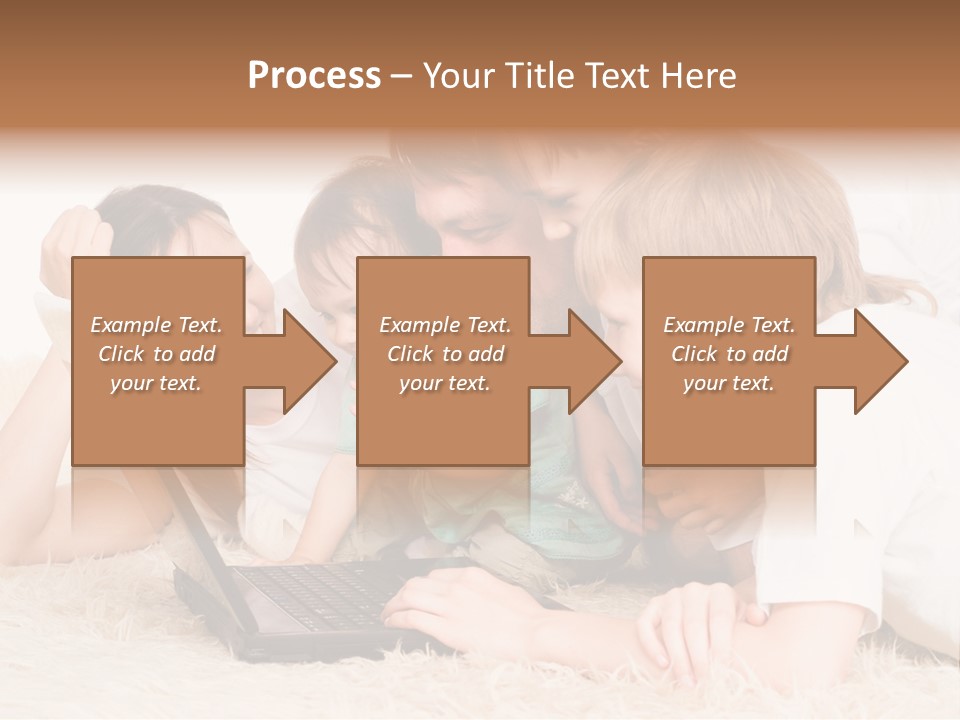 Laptop Man Beautiful PowerPoint Template