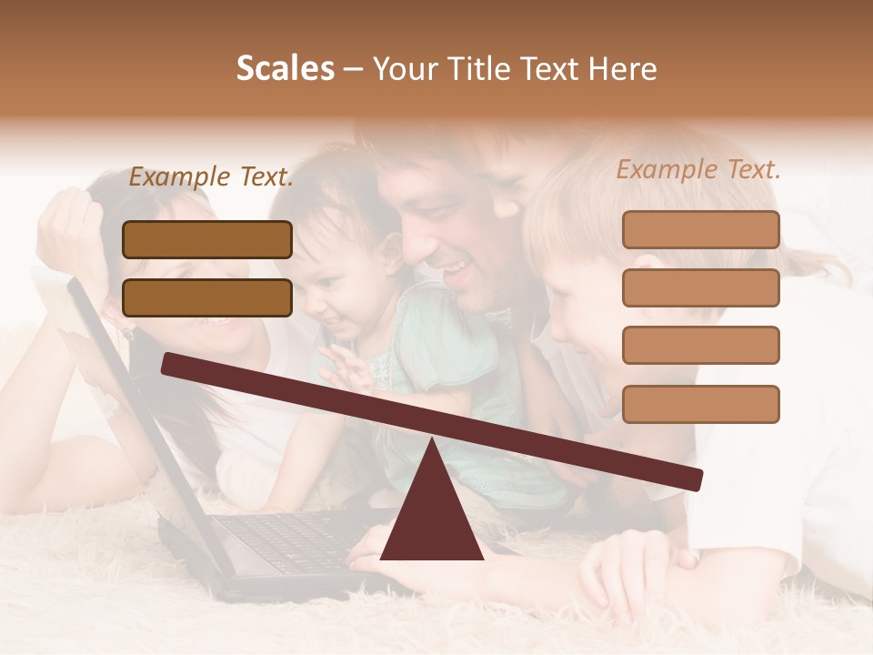 Laptop Man Beautiful PowerPoint Template