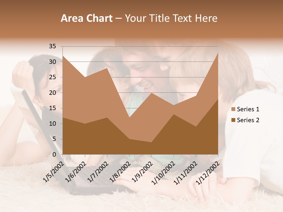 Laptop Man Beautiful PowerPoint Template