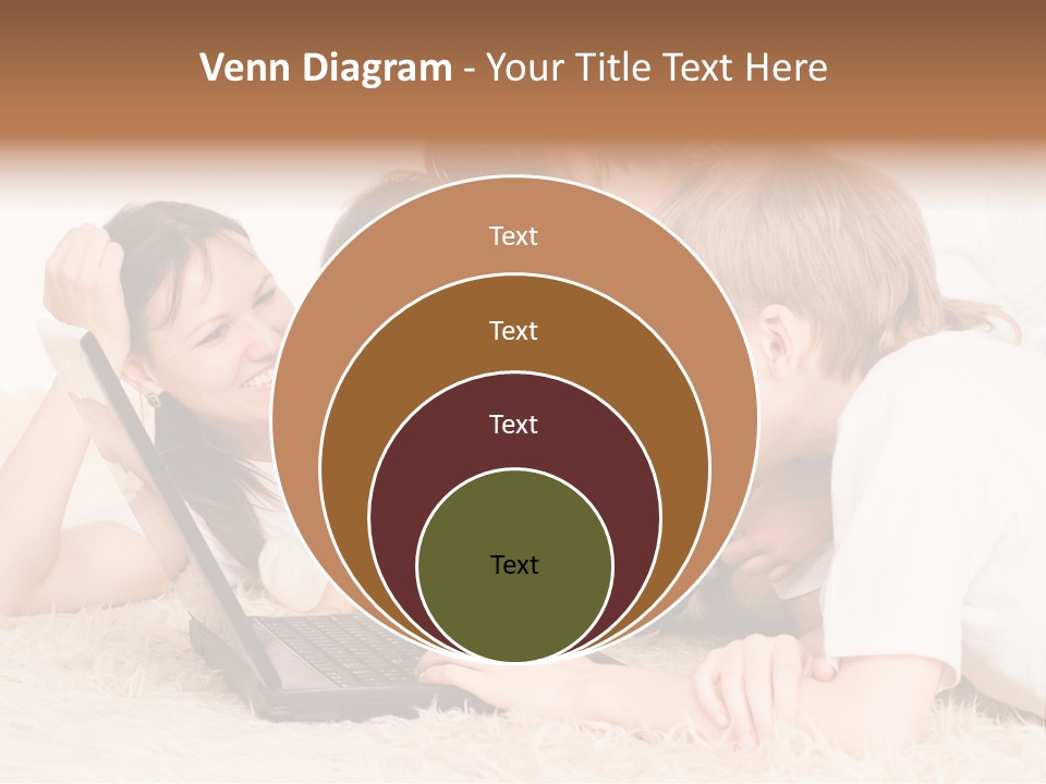 Laptop Man Beautiful PowerPoint Template