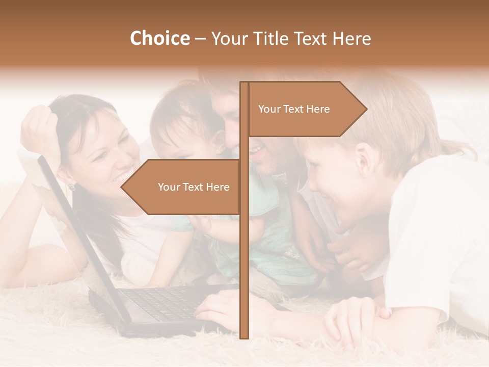 Laptop Man Beautiful PowerPoint Template