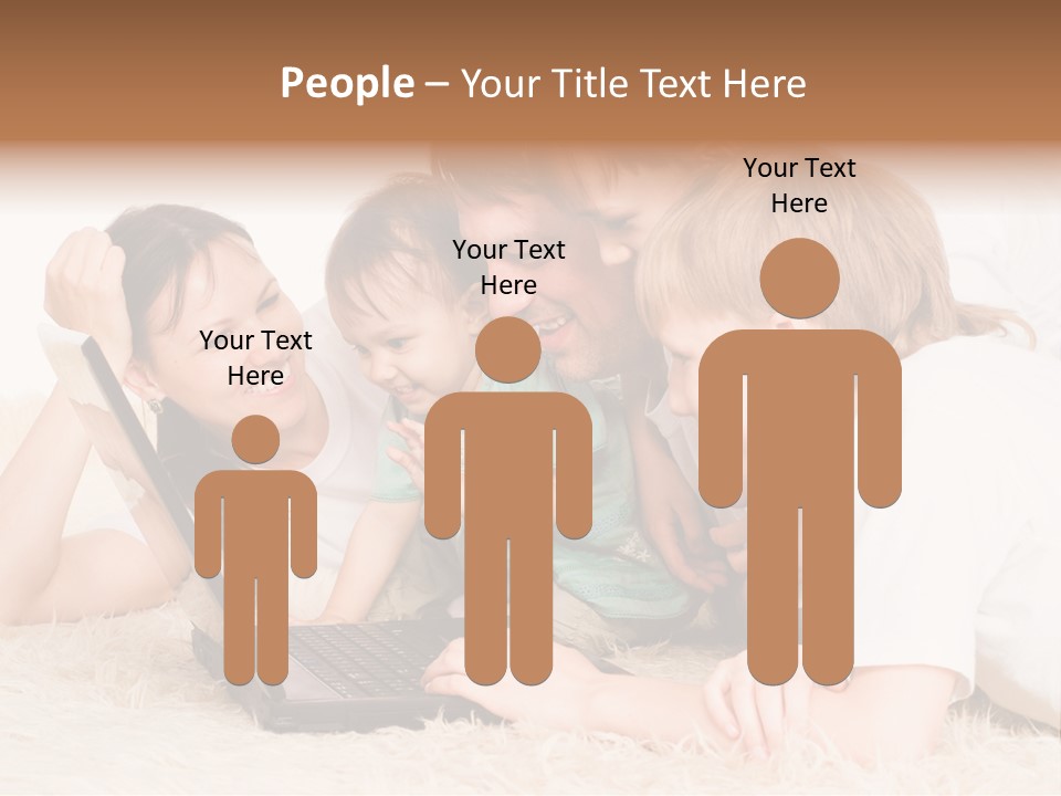 Laptop Man Beautiful PowerPoint Template