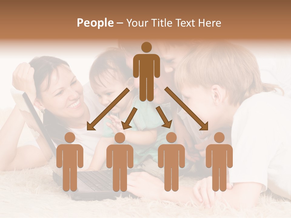 Laptop Man Beautiful PowerPoint Template