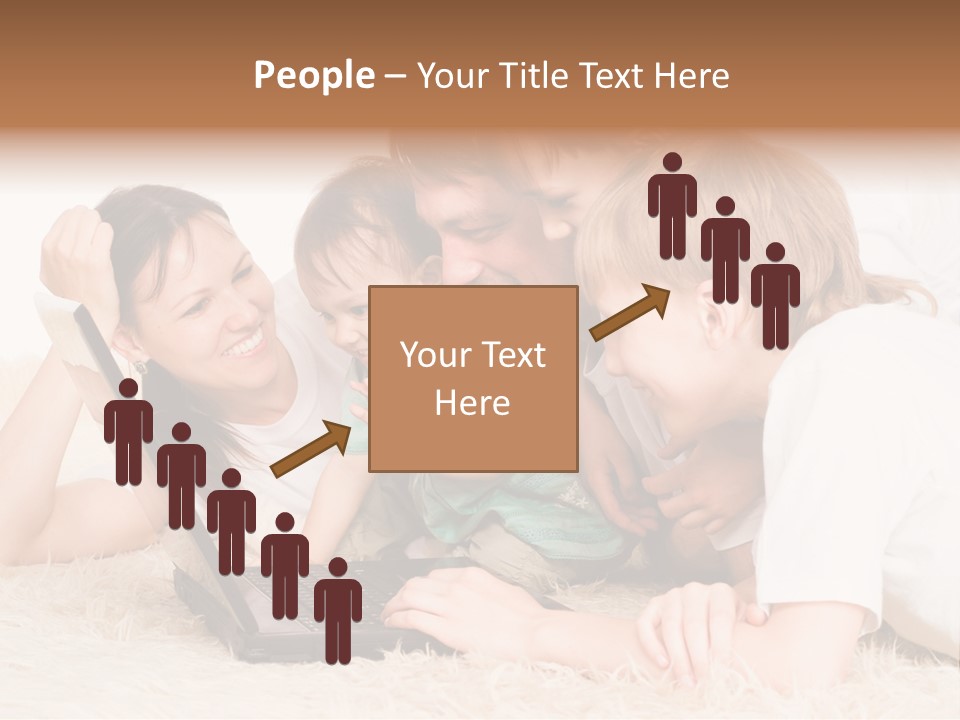 Laptop Man Beautiful PowerPoint Template