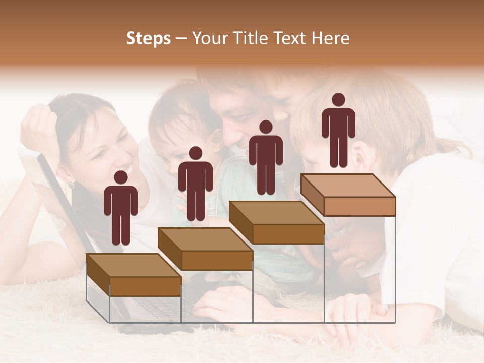 Laptop Man Beautiful PowerPoint Template