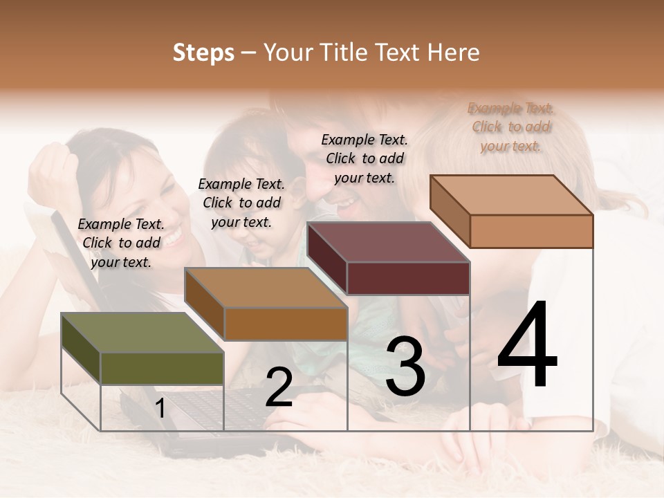 Laptop Man Beautiful PowerPoint Template