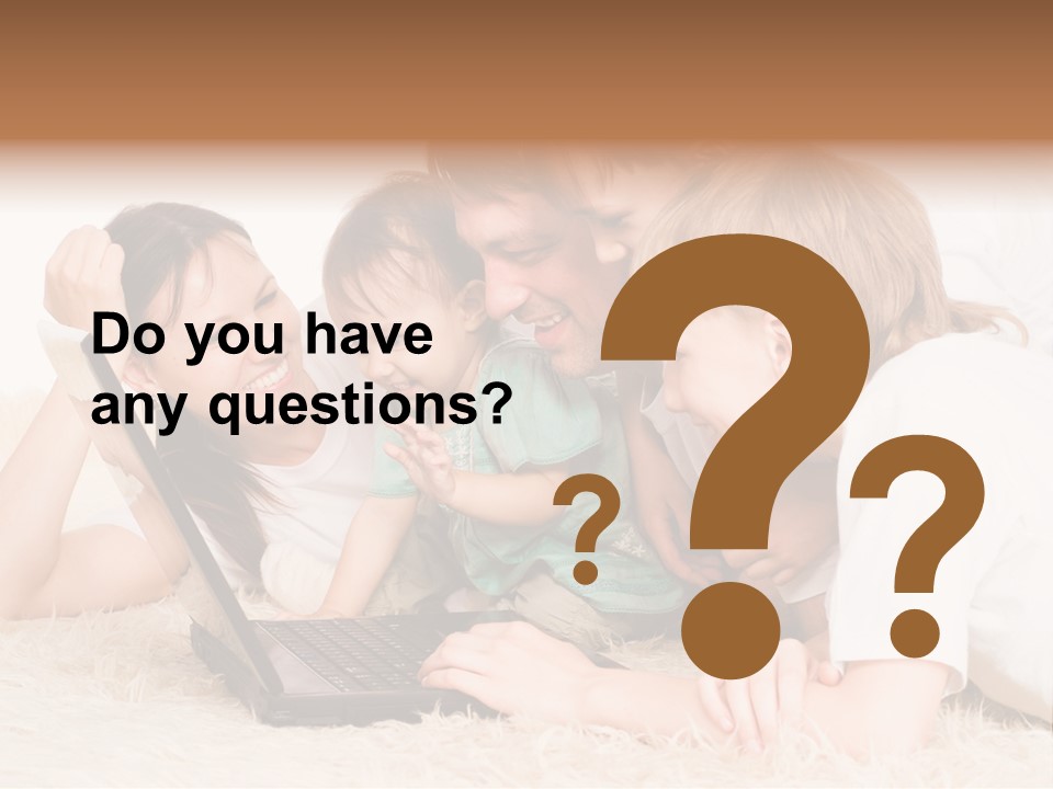 Laptop Man Beautiful PowerPoint Template