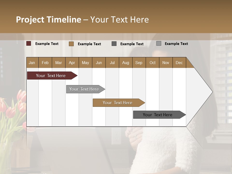 Women Laptop Paying PowerPoint Template