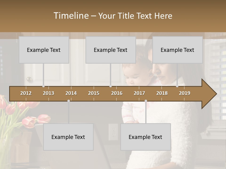 Women Laptop Paying PowerPoint Template