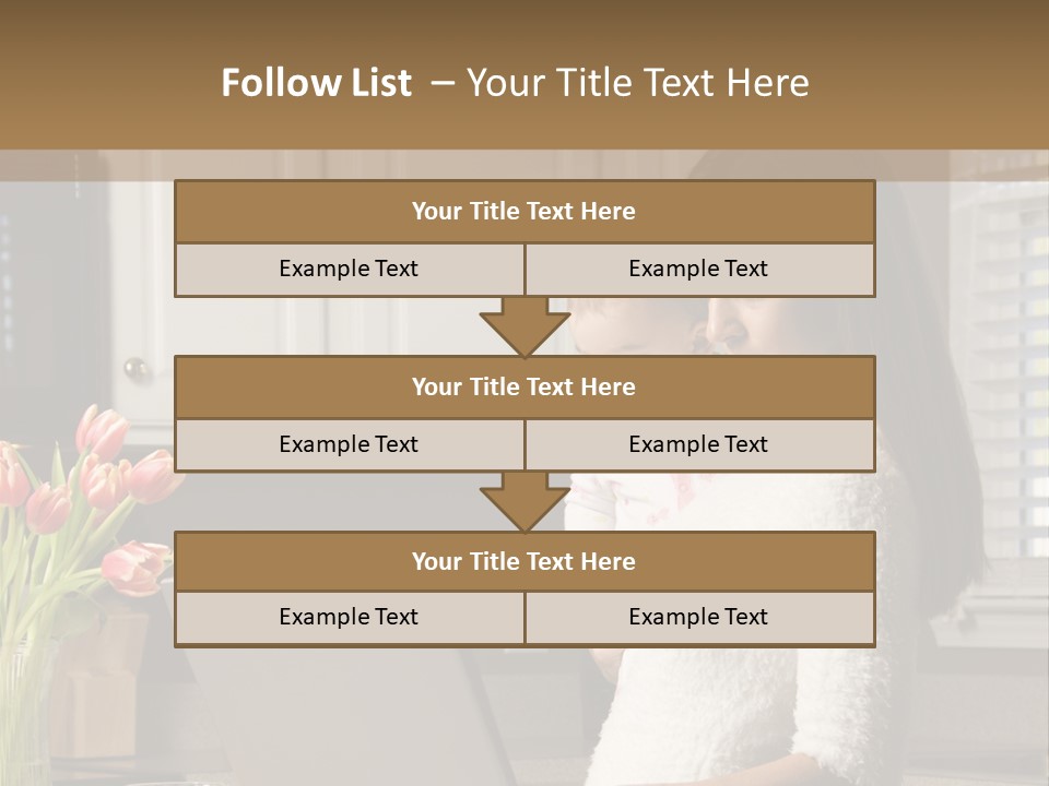 Women Laptop Paying PowerPoint Template