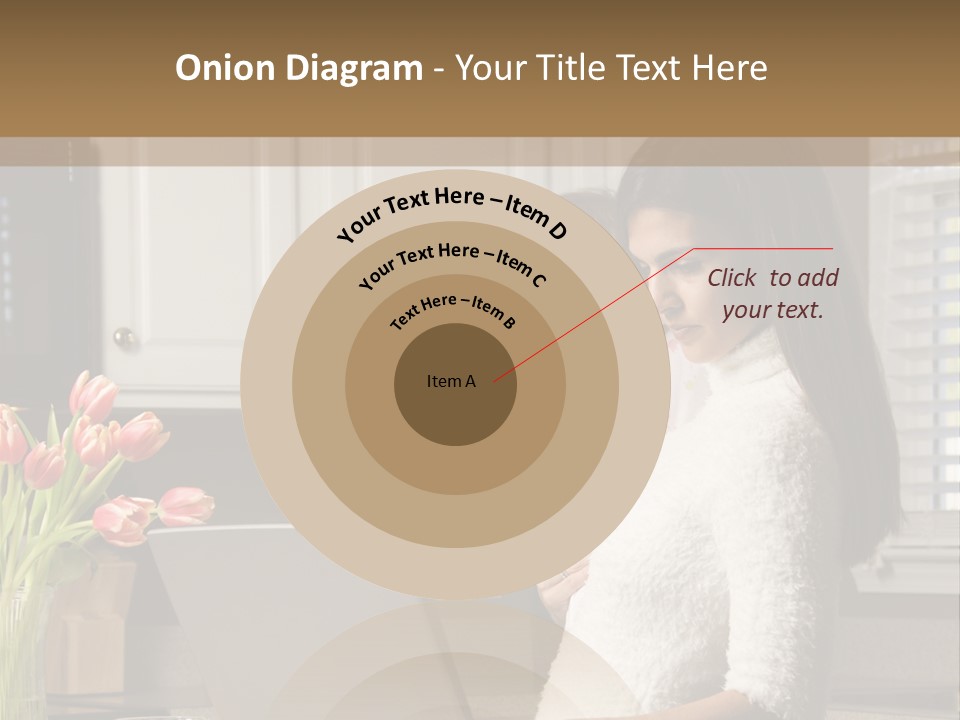 Women Laptop Paying PowerPoint Template