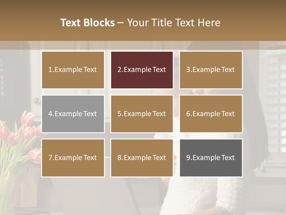 Women Laptop Paying PowerPoint Template