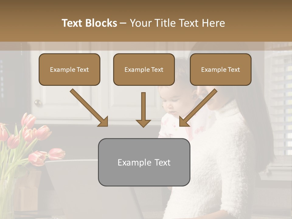 Women Laptop Paying PowerPoint Template
