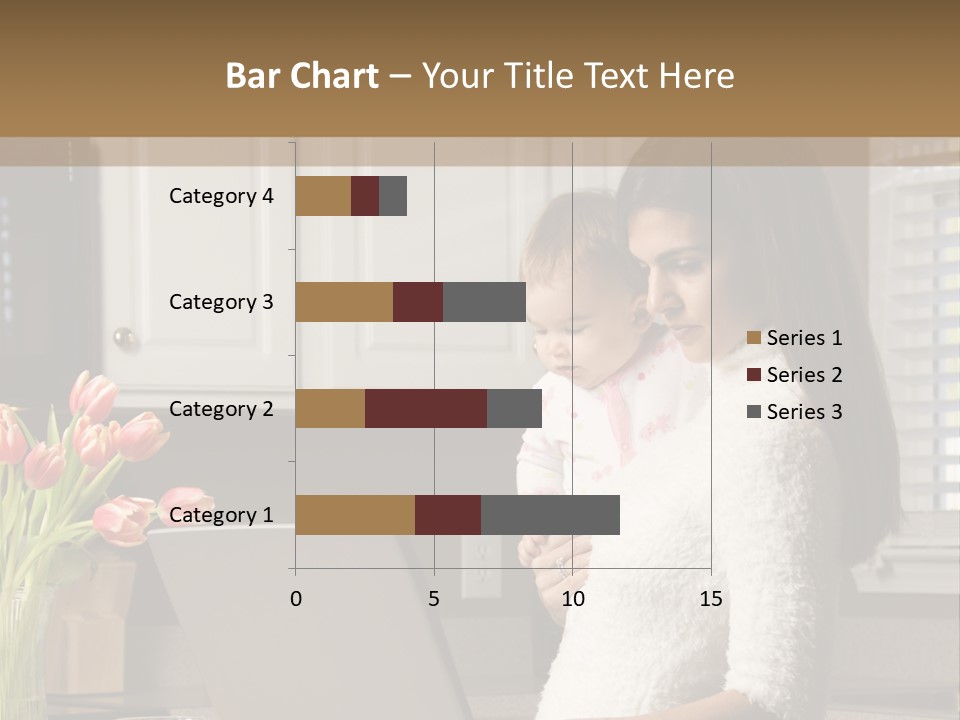 Women Laptop Paying PowerPoint Template